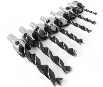 СВЕРЛА ПО ДЕРЕВУ СВЕРЛА С КОНТРЕЧНЫМ НАБОР СВЕРЛО + КОНТРЕЧНИК 7 НАБОРОВ