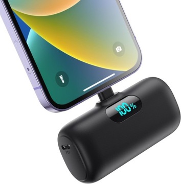 MINI POWER BANK 5000MAH, PD 15W ULTRA KOMPAKTOWA ŁADOWARKA PRZENOŚNA PRO