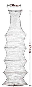 РЫБАЛКА САДЗЫК СЕТЬ 4 КОЛЬЦА В КРЫШКЕ 76см