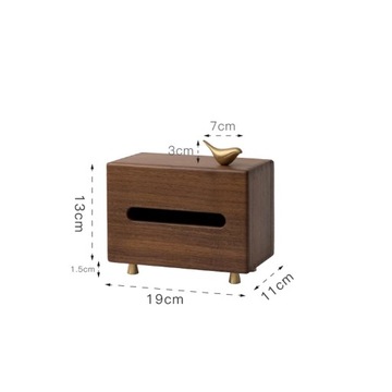 Simple Wooden Tissue Box Extractable Type Paper Towel Napkin Holders Home