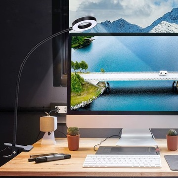 48LED ЗАЖИМНАЯ ЛАМПА ДЛЯ ЧТЕНИЯ НА КРОВАТИ, СТОЛ, ДЛЯ СПАЛЬНИ USB