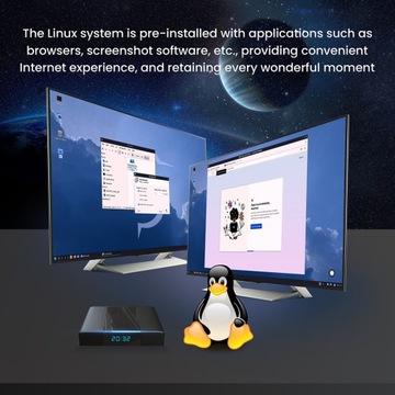 Linux Android двойная система s905x3 медиаплеер ТВ-декодер Smart TV Box