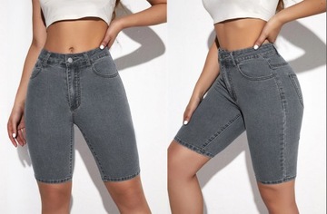 SPODENKI rybaczki KRÓTKIE SPODNIE jeans G35 36 S