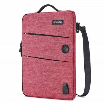 DOMISO 11 13 14 15.6 17.3 Cal wodoodporna torba na Laptop poliester z Port