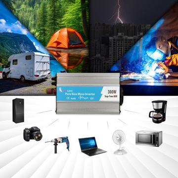 Автомобильный преобразователь 12В 230В 600Вт синусоидальный