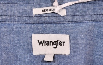 WRANGLER koszula blue LS 2PKT FLAP SHIRT _ 38 M