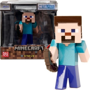 MINECRAFT METALOWA FIGURKA KOLEKCJONERSKA STEVE