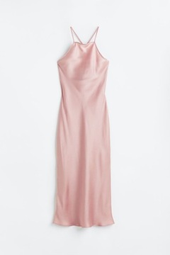 H&M 34/XS satynowa sukienka