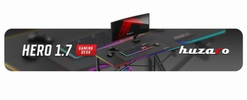 Игровой стол Hero 1.7 RGB с черной светодиодной подсветкой, 120 см