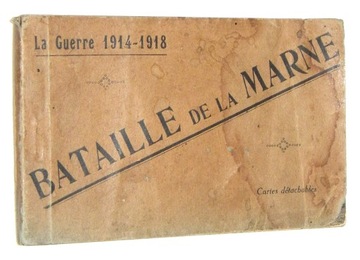 BATAILLE de la MARNE [Bitwa nad Marną]: Blok 20 pocztówek [1918]