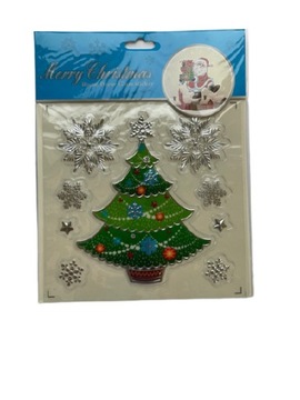 БОЛЬШАЯ НАКЛЕЙКА С РОЖДЕСТВЕНСКИМИ УКРАШЕНИЯМИ