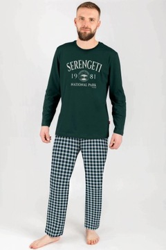 MUZZY Piżama męska SERENGETI ZIELONA R: 4XL