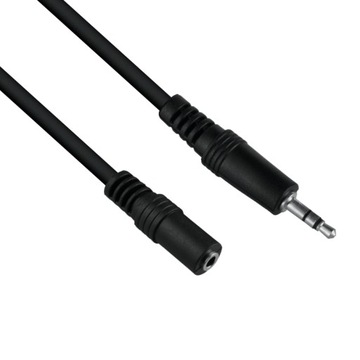 Przedłużacz JACK gniazdo-wtyk 3,5 mm, 5 m