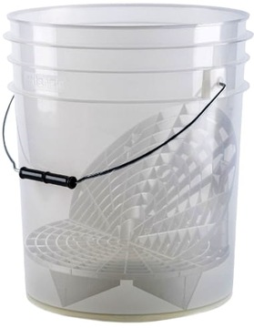 Grit Shield Detailing Wash BOX transparantne wiadro z separatorem i washboa