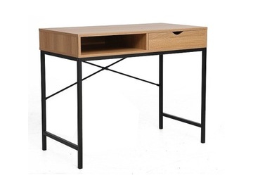 BIURKO B-027 LAMINAT DĄB / METAL CZARNY MAT - SIGNAL