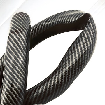 POKROWIEC NA KIEROWNICE NAKŁADKA PEŁNA SPORTOWA CARBON CZARNY UNIWERSALNA