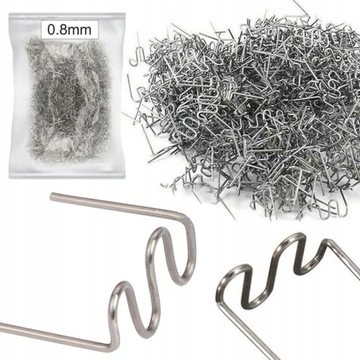ZSZYWKI DO ZGRZEWARKI PLASTIKU ZGRZEWARKA ZSZYWACZ FALA 0,8MM 500 szt.