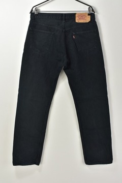 LEVIS STRAUSS 501 SPODNIE JEANSy BLACK w36 L32