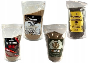 Zestaw Zanętowy OSMO Method Feeder Pellet Zanęta 4szt.