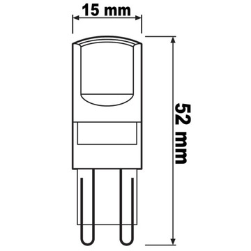 Лампа LED BASE PIN30 2,6Вт 2700K G9 CL OSRAM 3 шт.