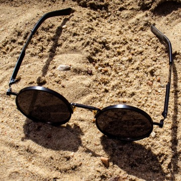 Солнцезащитные очки-ленонки РЕТРО КРУГЛЫЕ ПОЛЯРИЗОВАННЫЕ женские мужские