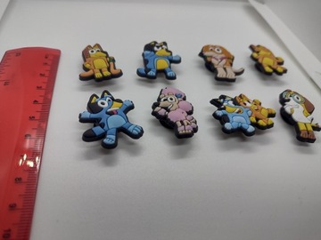 ПУГОВИНКИ ДЛЯ ОБУВИ украшения типа KROKS CROCS синие 8 шт.