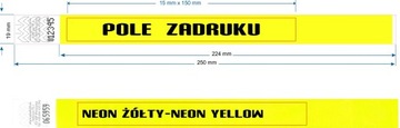 Браслеты Tyvek 100 для вечеринки + печать