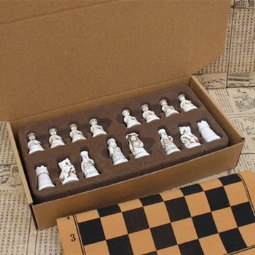 Антикварная шахматная средняя шахматная фигура Qingbing Sz