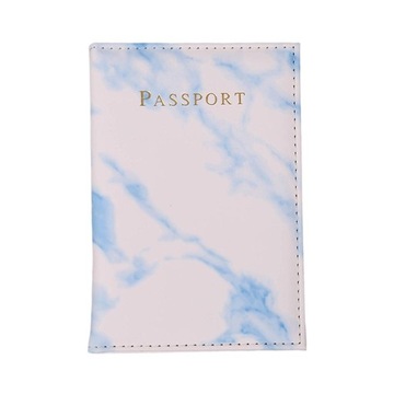 Etui na paszporty ze skóry PU Etui na karty blokujące RFID Etui na karty kredytowe Niebieskie
