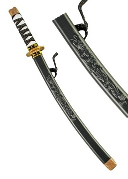 Miecz Ninja Japoński wojownik dodatek do stroju wojownik 60 cm