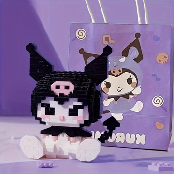 Sanrio śliczne klocki Kawaii Melody klocki do budowy kreskówek