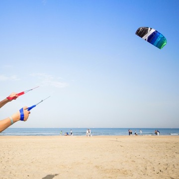 CrossKites Air 1.2 Сине-зеленый 2-х стропный тренировочный кайт