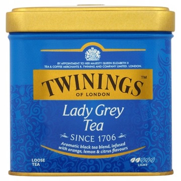 HERBATA CZARNA LIŚCIASTA TWININGS LADY GREY 100G