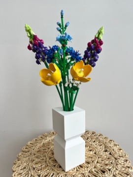 Уникальная ваза-бутылка LOKE для сухоцветов и цветов LEGO ICONS 3D цвета