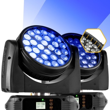 Profesjonalna Ruchoma głowa LED RGBWA-UV zoom DMX