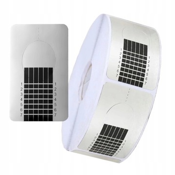 SZABLONY do przedłużania paznokci FORMY 500 sztuk