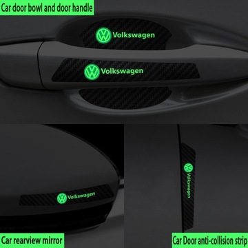 Наклейка на ручку двери автомобиля Volkswagen, 8 шт.