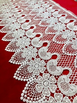 ГИПУРА БЕЛАЯ 30 см, узор 6088