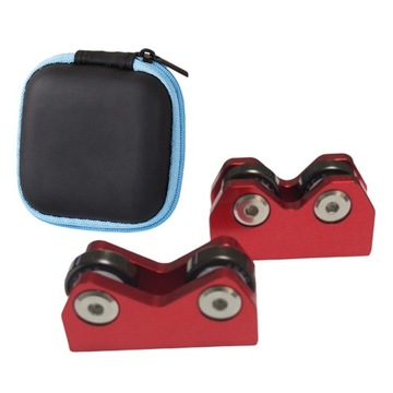 2 sztuki Bilard Cue Straightness Checker Inspect Tool Checking Men Red