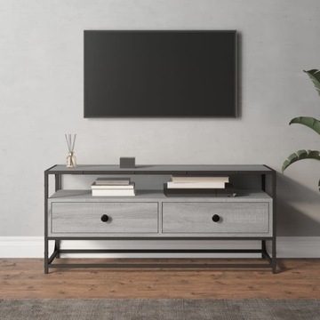 SZAFKA POD TV SZARY DĄB SONOMA 100X35X45CM