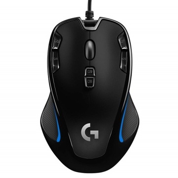 Mysz gamingowa podświetlana symetryczna Logitech G300S czarna