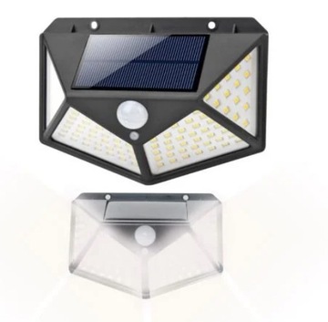 СОЛНЕЧНАЯ ЛАМПА 100 LED С ДАТЧИКОМ ДВИЖЕНИЯ, САДОВЫЙ ФАСАД