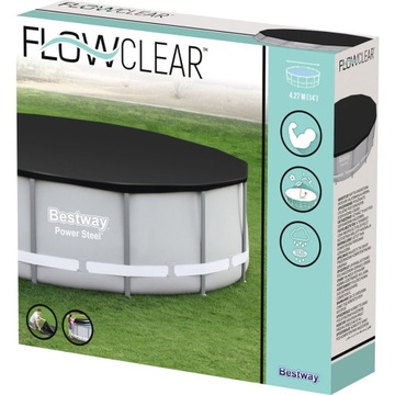 58248 Pokrywa Plandeka na Basen stelażowy 427 cm PRZYKRYCIE Bestway