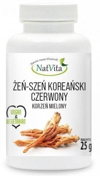 Żeń-Szeń Koreański Czerwony proszek GINSENG PANAX