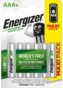 БАТАРЕИ ENERGIZER POWER PLUS R3 AAA 700 мАч x6