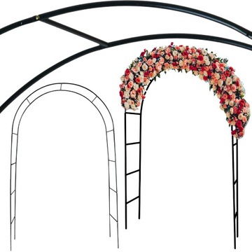 PERGOLA OGRODOWA METALOWA DO OGRODU ROŚLIN PNĄCYCH KWIATY RÓŻE ŁUK 240CM
