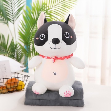 подушка с пледом в виде ежика