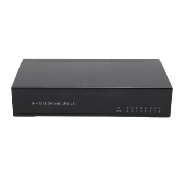 8-portowy przełącznik Fast Ethernet 10 100 Mb/s Pulpit rozdzielacz 00