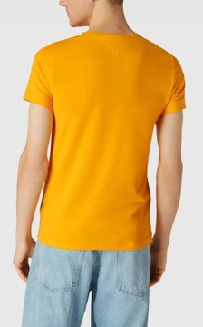 T-shirt męski TOMMY HILFIGER żółty klasyczny L