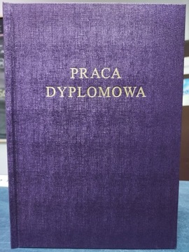 Wydruk i Oprawa Praca Dyplomowa Fioletowa